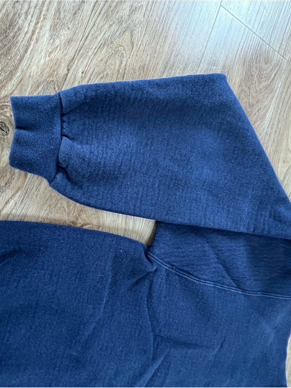 Vintage Navy Blue Single Stitch Crewneck Sweatshirt M - Picture 6 of 7